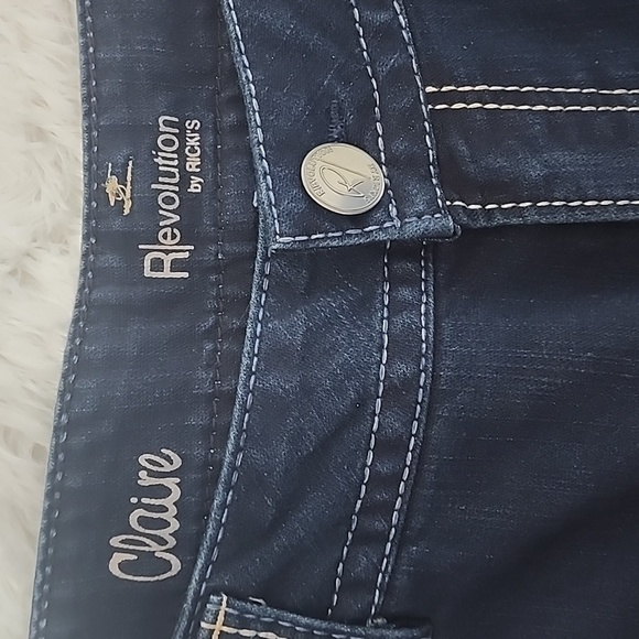 NWT Revolution By Rickis, Classic Rise Relaxed Bootcut, Plus Size 35, L 33 - Picture 5 of 8